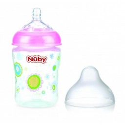 Антиколиковая бутылочка с медленным потоком с рождения Nuby