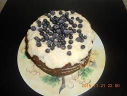 Бисквитный тортик с цитрусовым курдом.