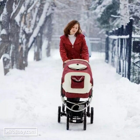 Прогулки с новорожденным зимой...