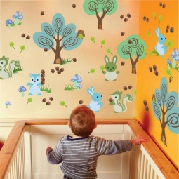 Декорируем стены в детской комнате